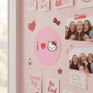 Kitty Classic Round Sticker