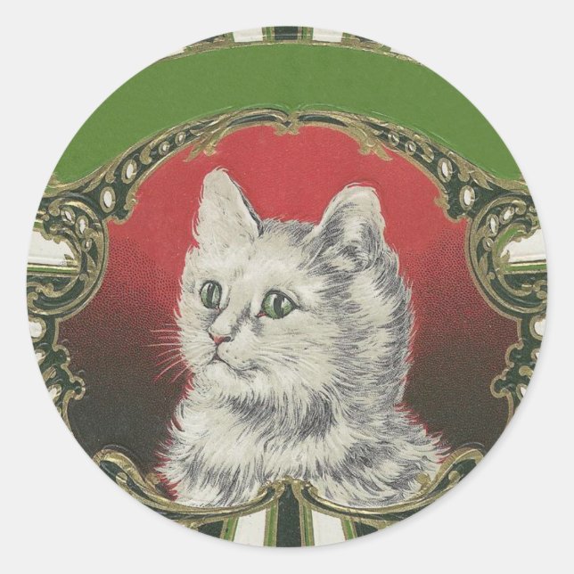 Kitty Classic Round Sticker (Front)