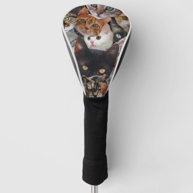 Kitty Collage Golf Head Cover (Front)