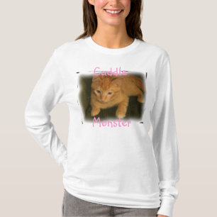 Kitty "Cuddle Monster" Womens Hooded Sweatshirt T-Shirt