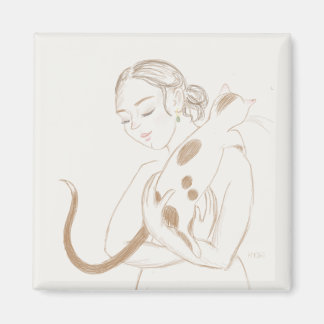 Kitty Cuddles Magnet