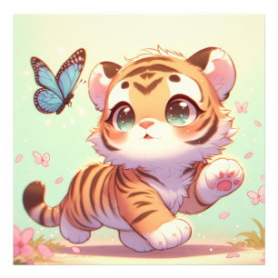 Kitty Dreams With Butterfly Wings Photo Print