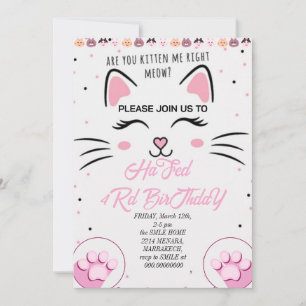 Kitty et amis Invitation d'anniversaire, P imprima