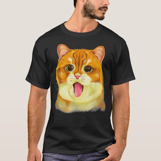 Kitty Face Happy Meowentine's Day Funny Valentine' T-Shirt (Front)