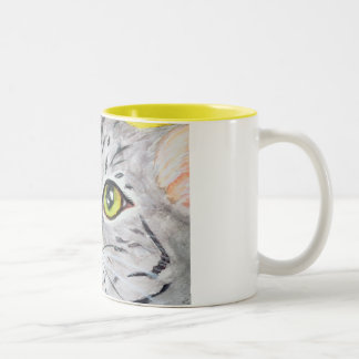 Kitty Face Two-Tone Coffee Mug
