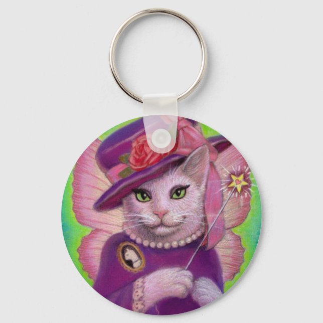 Kitty Fairy Godmother Keychain (Front)