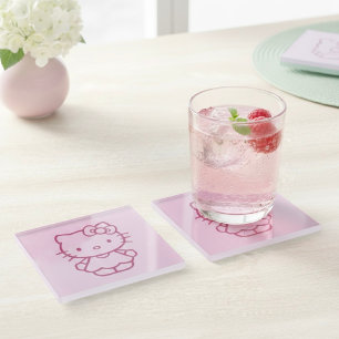 Kitty Glass Coaster