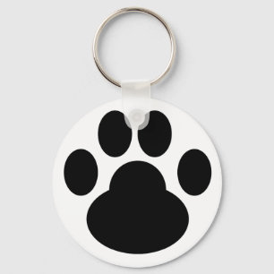Kitty Gogo Pawprint Keychain