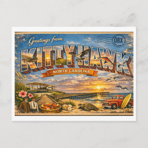Kitty Hawk North Carolina Classic Postcard