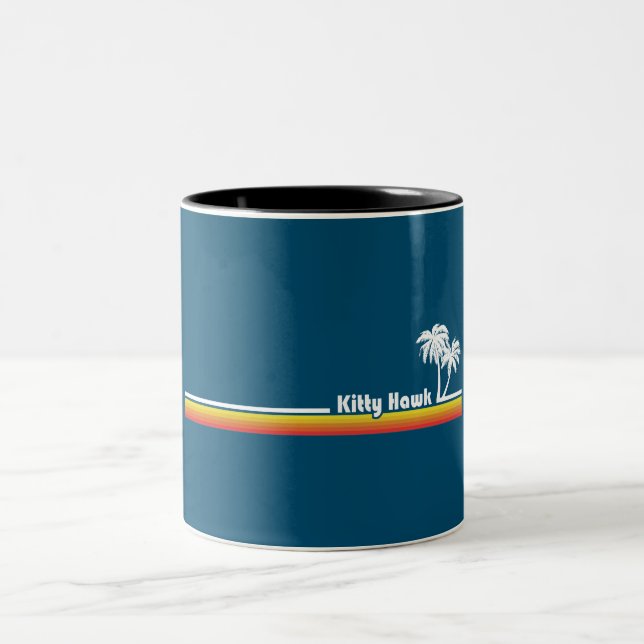 Kitty Hawk North Carolina Two-Tone Coffee Mug (Center)