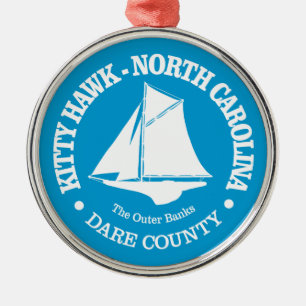 Kitty Hawk (sloop) Metal Ornament