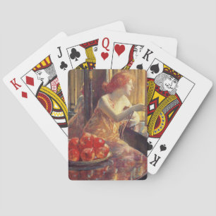 Kitty Hughes (Beautiful American Red-Haired Woman) Playing Cards