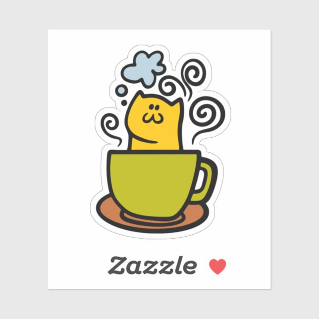 Kitty in a coffee cup (Sheet)