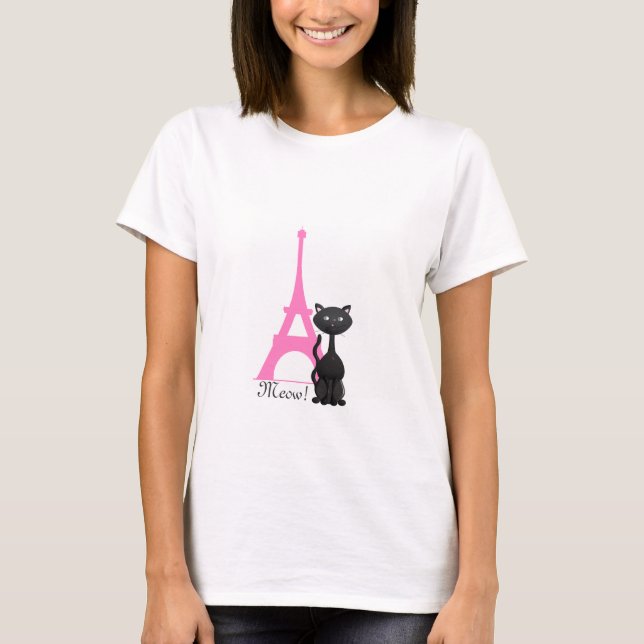 Kitty in Paris T-Shirt (Front)
