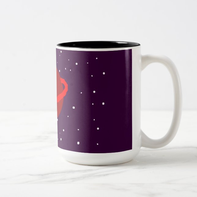 Kitty in Space Two-Tone Coffee Mug (Right)