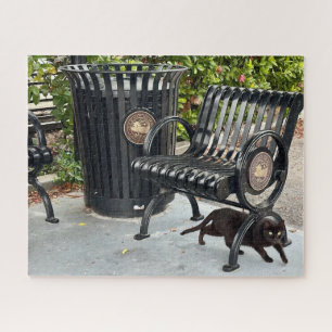 Kitty in The Park Jigsaw Puzzle