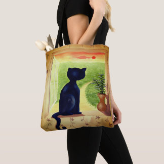 Kitty in the Window Tote Bag