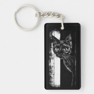 Kitty Inside Keychain
