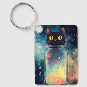 Kitty Jar Keychain