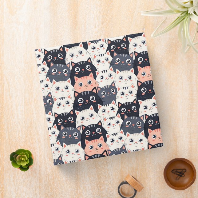 Kitty Kat Kaleidoscope Binder (In Situ)