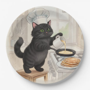 KItty Kichen Black Cat, Paper Plates