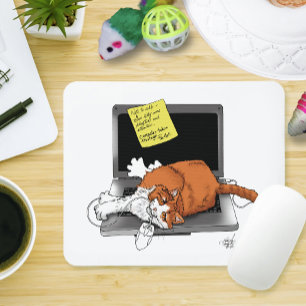 Kitty Kidnapped Laptop Mouse Pad