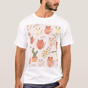 Kitty Kitten Cats: Cute Animal Pattern T-Shirt