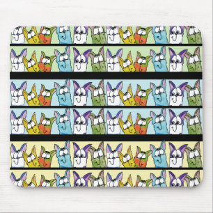 Kitty Lineup-Colourful Cats Mouse Pad