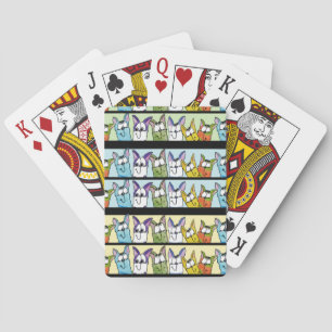 Kitty Lineup-Colourful Cats Playing Cards