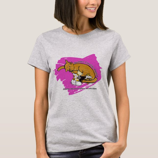 Kitty Logo Shirt (Pink Logo, version 2) (Front)