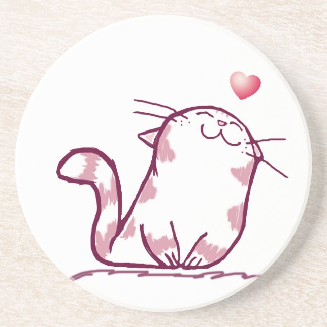 Kitty Love Coaster (Front)