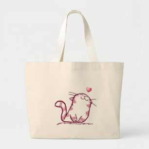 Kitty Love Large Tote Bag