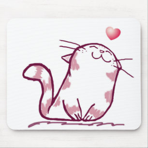 Kitty Love Mouse Pad