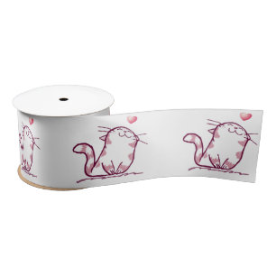 Kitty Love Satin Ribbon