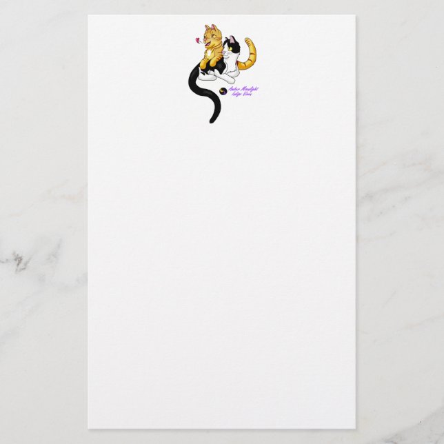 Kitty Love w logo Stationery (Front)