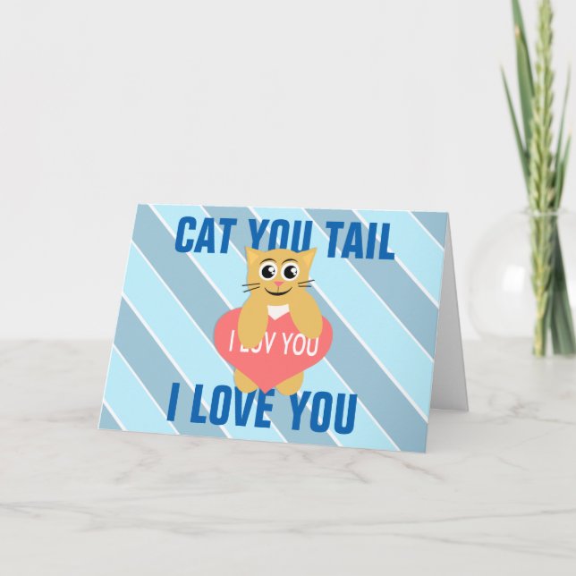 Kitty Loves Valentine's Day Holiday Card (Front)