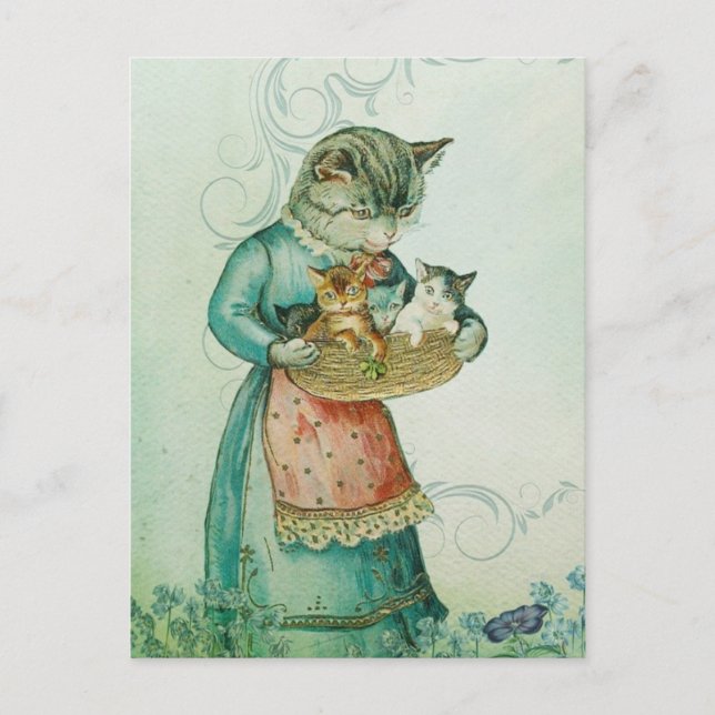 Kitty Mommy Postcard (Front)