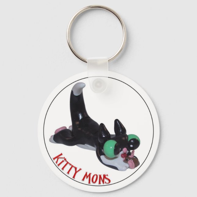 Kitty Mon and his mouse a Key Chain (Front)