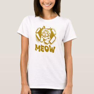 Kitty On The Wall, Meow T-Shirt