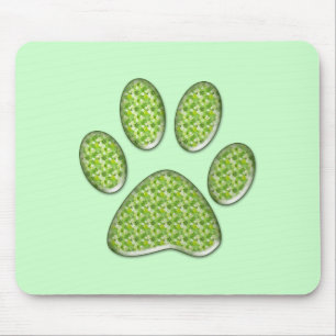 kitty paw print mouse pad