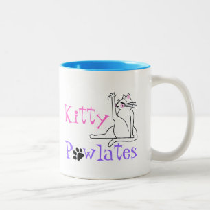Kitty PAWlates Two-Tone Coffee Mug