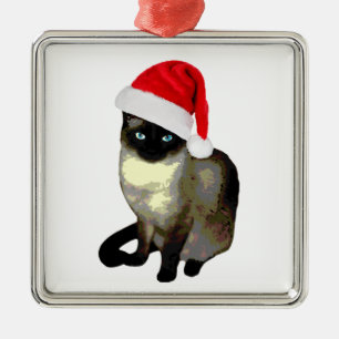 Kitty Paws, ornement de Noël du chat siamois