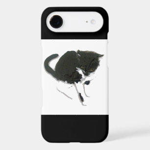 Kitty Peinture Chat noir et blanc