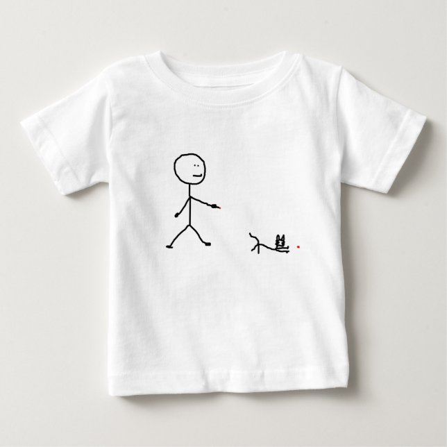 Kitty Playing String Baby T-Shirt (Front)