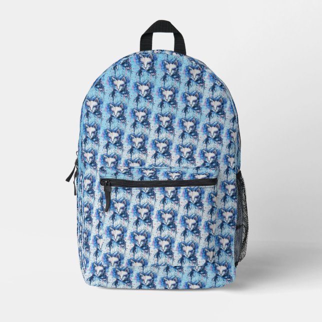 Kitty Printed Backpack (Front)