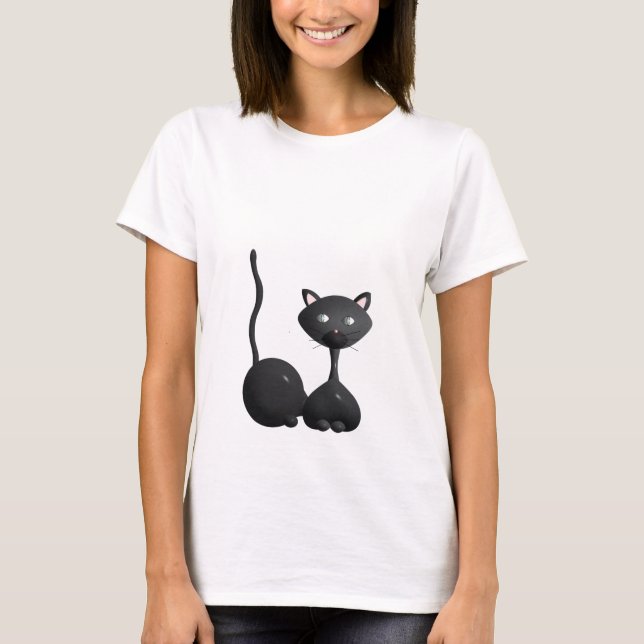 Kitty Relaxing T-Shirt (Front)