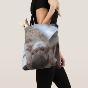 Kitty Relaxing Tote Bag