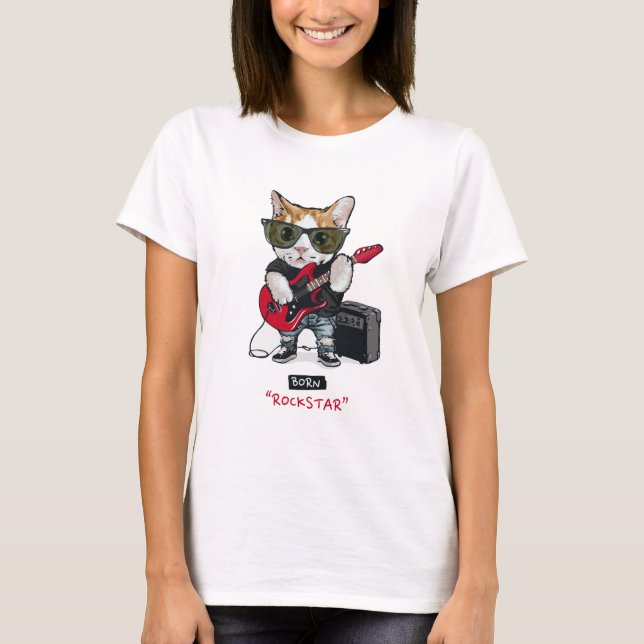 Kitty Rockstar T-Shirt (Front)