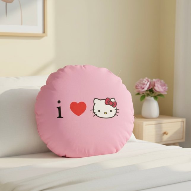 Kitty Round Pillow (Creator Uploaded)