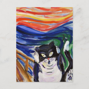 Kitty Scream Postcard